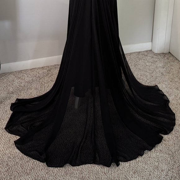 Xscape Womens Beaded Skirt/Top Set SIZE 0 Whimsigoth Formal Event Prom Train - Picture 9 of 13